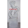  Figura z marmuru  abstrakcja  "Biała  Dama"/ również do fontanny jako element centralny. 