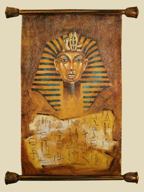 RAMZES II OBRAZ A'LA PAPIRUS :: Extrahome