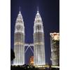  2w1 Obraz za dnia w nocy lampka Nowość "452m Petronas Towers "w twoim salonie 100cm/70cm zobacz galerię!