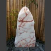 Fontanna  ogrodowa kamienna "Góra Lodowca" Biało Rózowy marmur  100cm